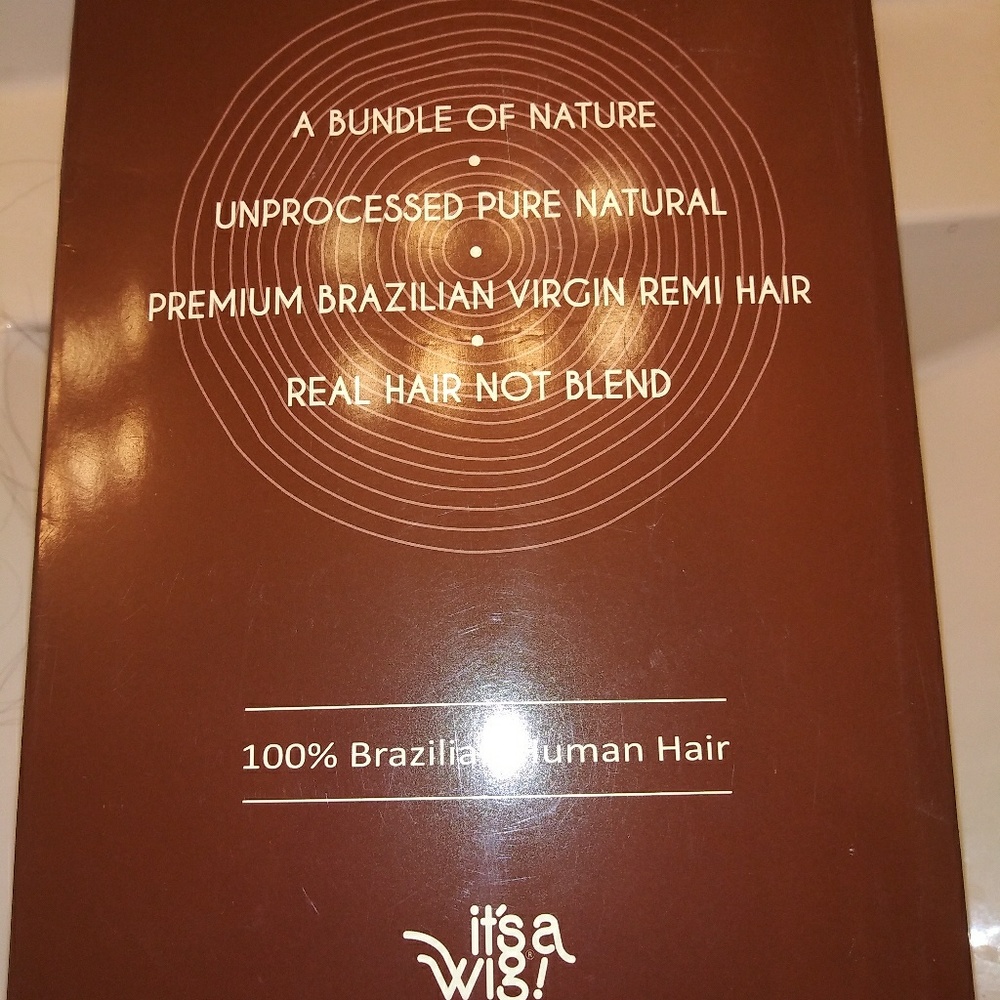 **SOLDNWT 100% Brazalian Human Hair Lace Front Wig 1B - Picture 2 of 6